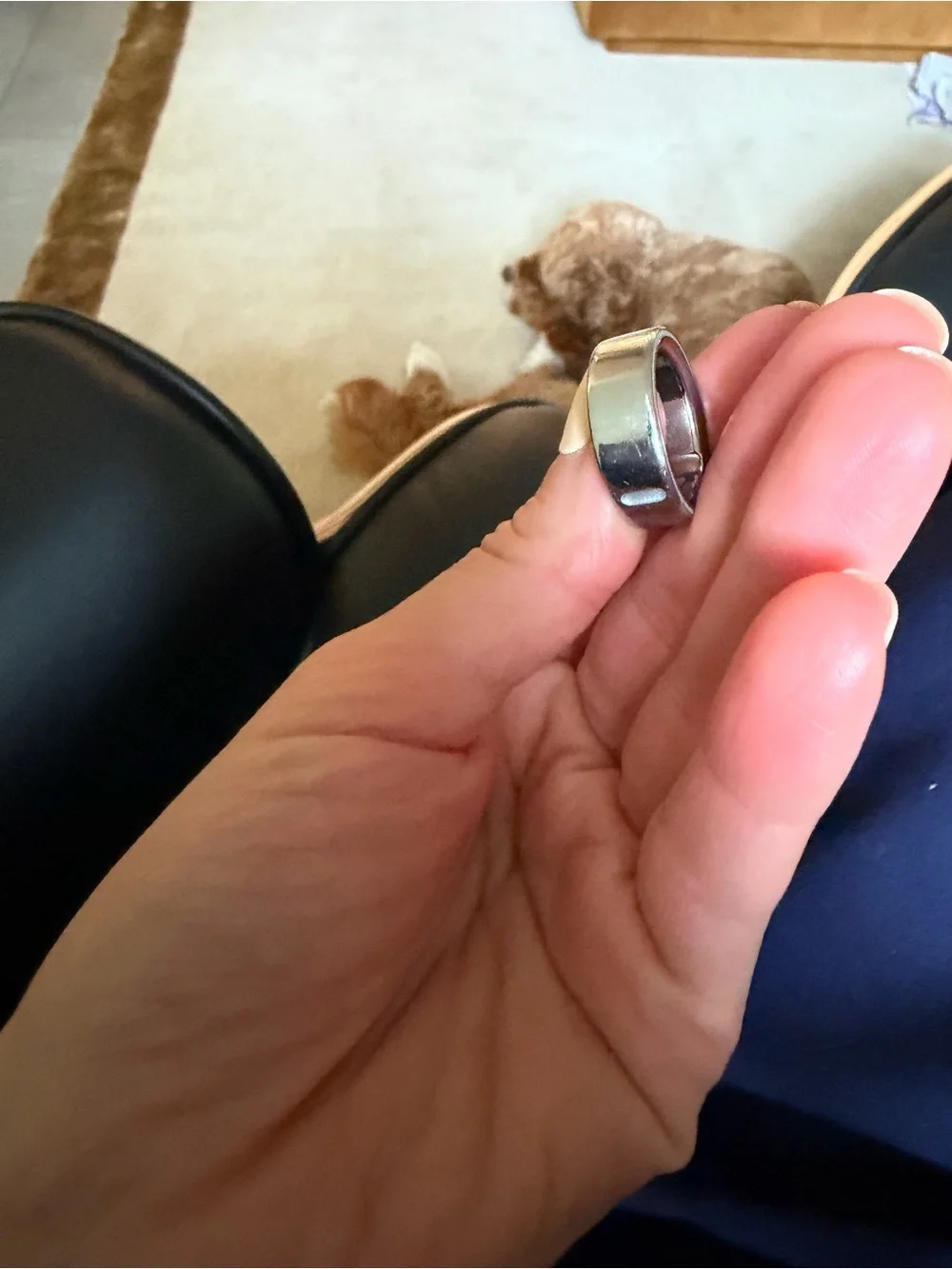 Oura Ring Set in Silver size 8